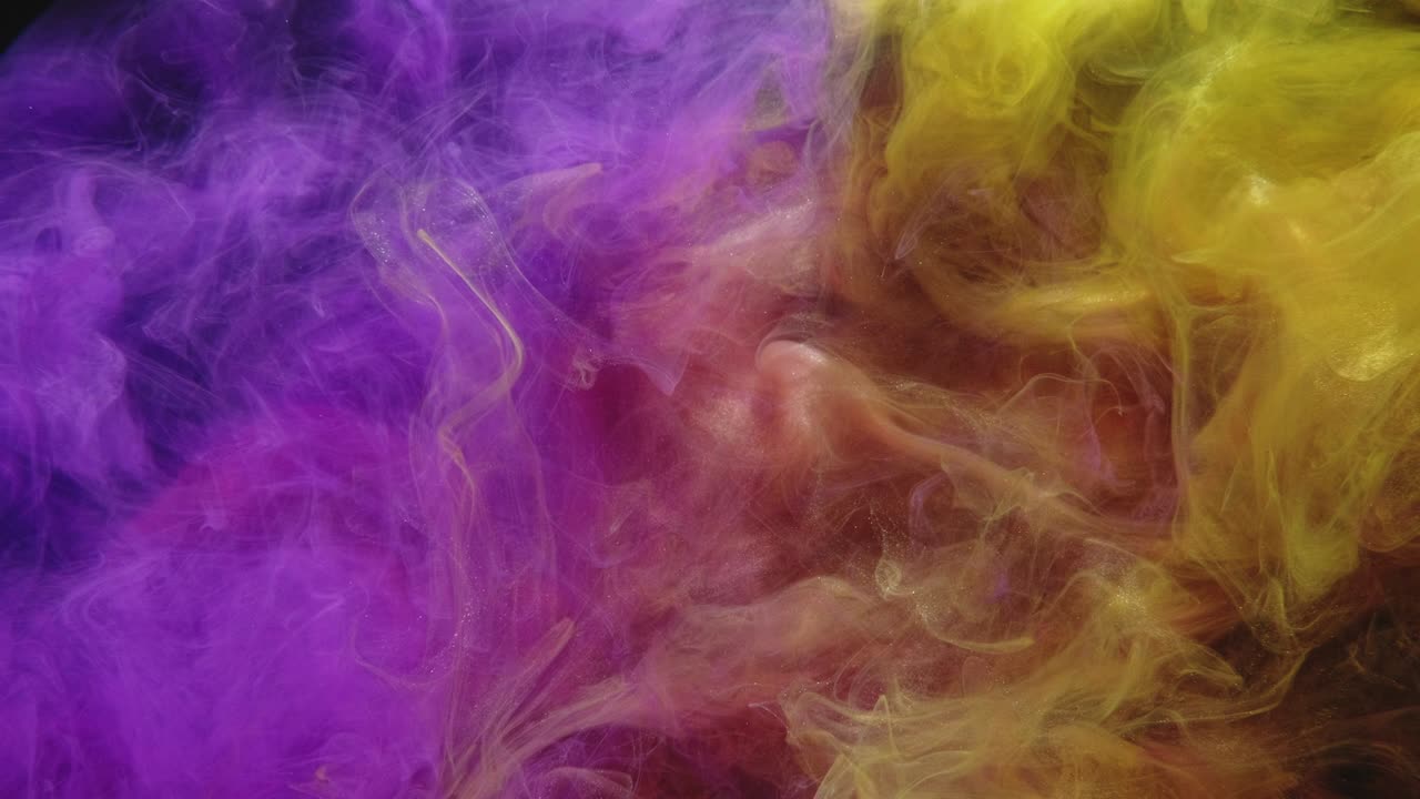 pintura gota de agua color humo mezcla púrpura amarillo