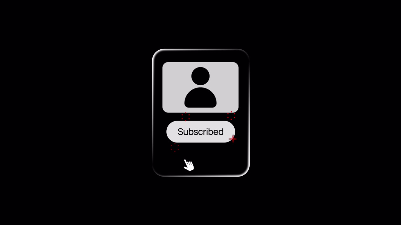 Frosted Glass Subscribe Notification
