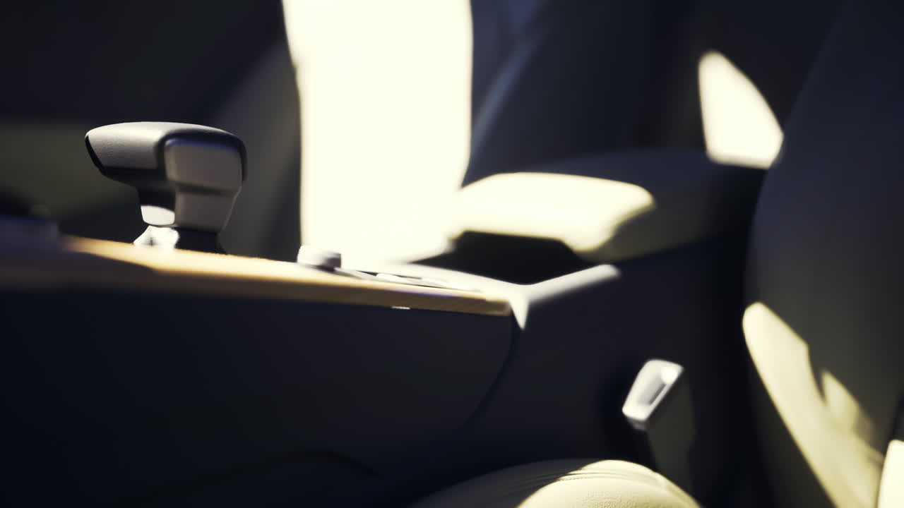 Comfortable interior of a modern car with sleek design features