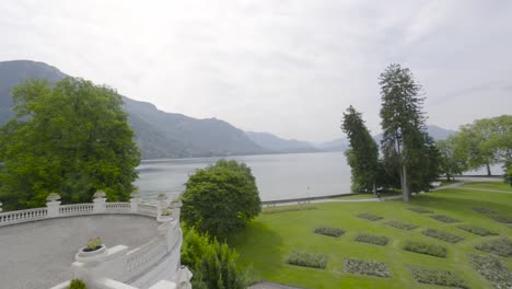 lake view balcony in the mountains