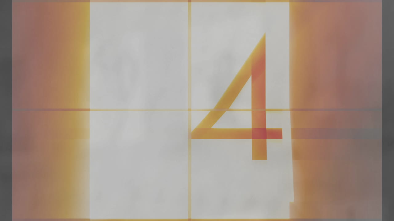 cuenta atrás contra un fondo gris 4k