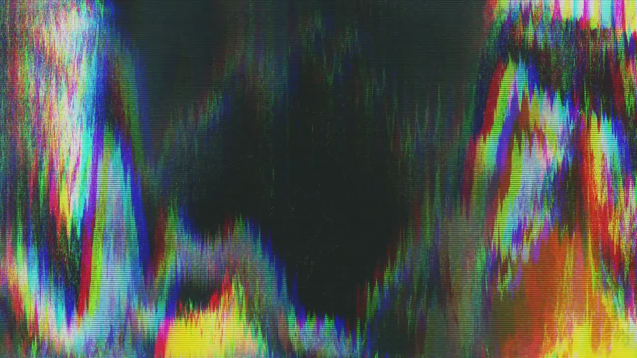 diseño único abstracto animación digital ruido de píxeles error de fallo daño de video