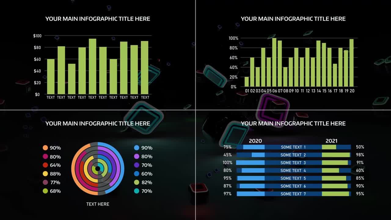Infographic Charts and Data Visualizations