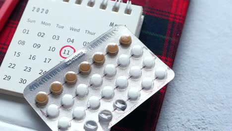 pastillas anticonceptivas y calendario