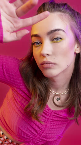 new season fashion collection with young woman