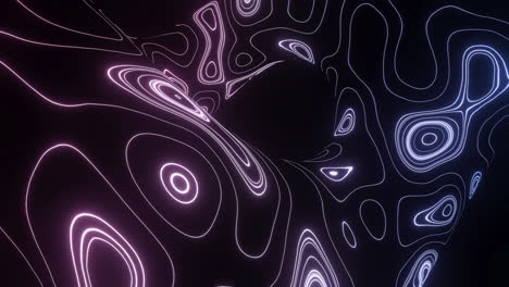 formas abstractas de neón