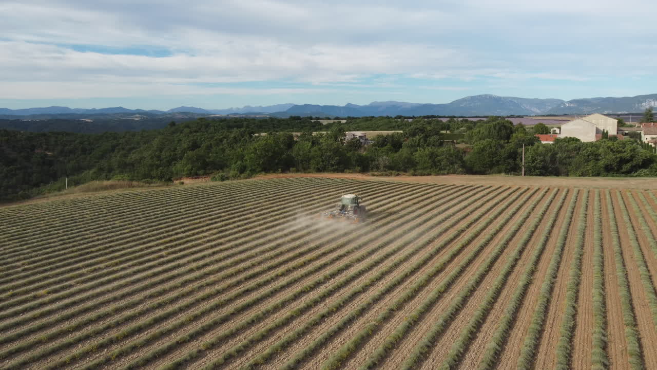 Agricultural equipment machine harvester working in farming field. Agriculture cultivation reaping
