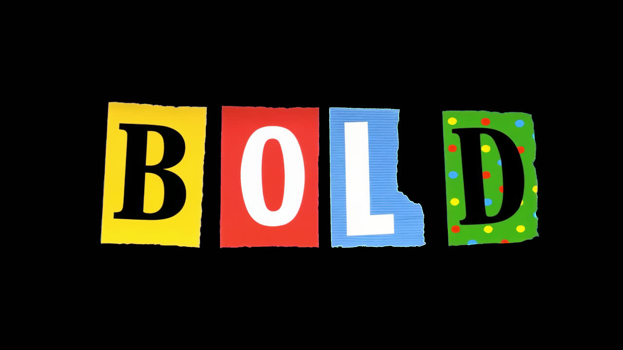 Bold Letters Collage