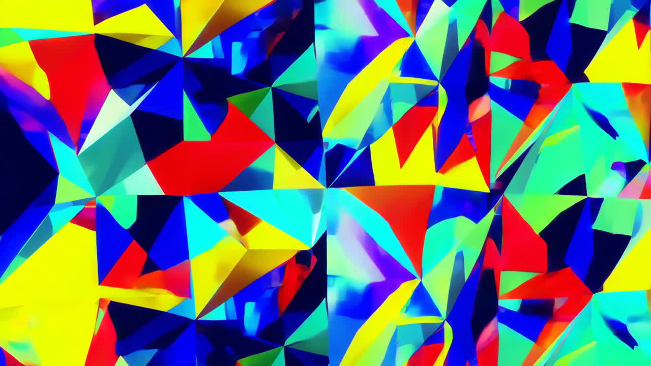 Abstract Geometric Pattern of Faceted Shapes