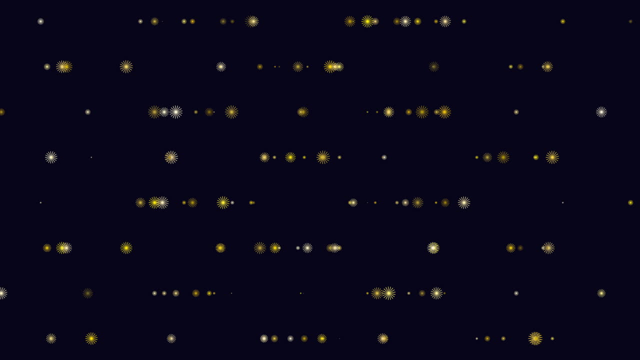 cuadrícula de puntos verdes flotantes sobre un fondo negro