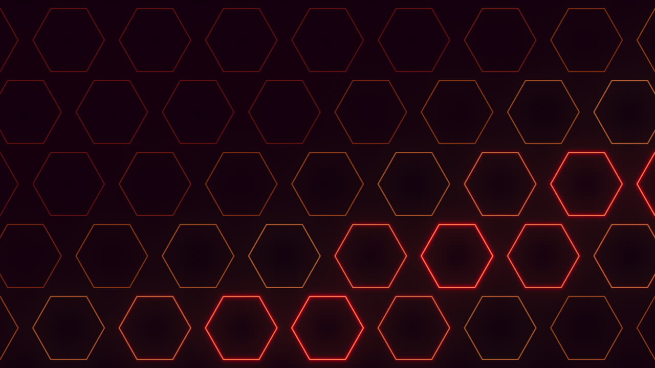 patrón geométrico dinámico negro y rojo con hexágonos diseño moderno para sitios web, aplicaciones y materiales impresos