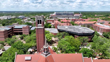 aerial orbit university of florida campus in gainesville florida