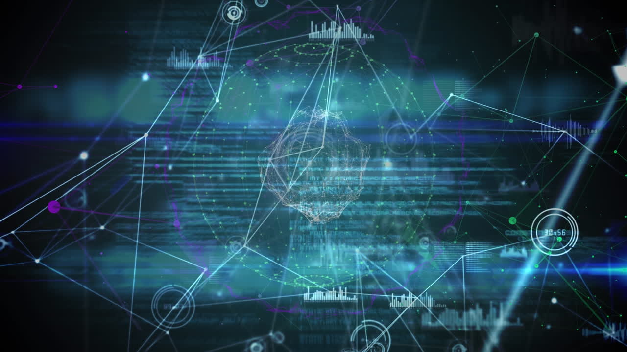 회전하는 지구에 대한 연결 및 데이터 처리 웹