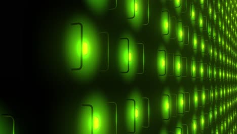 abstract glowing green light pattern