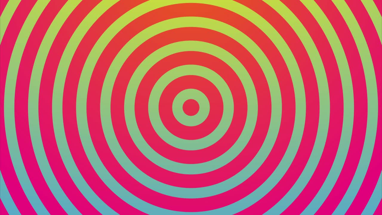 Bright circle rings abstract video animation 4k