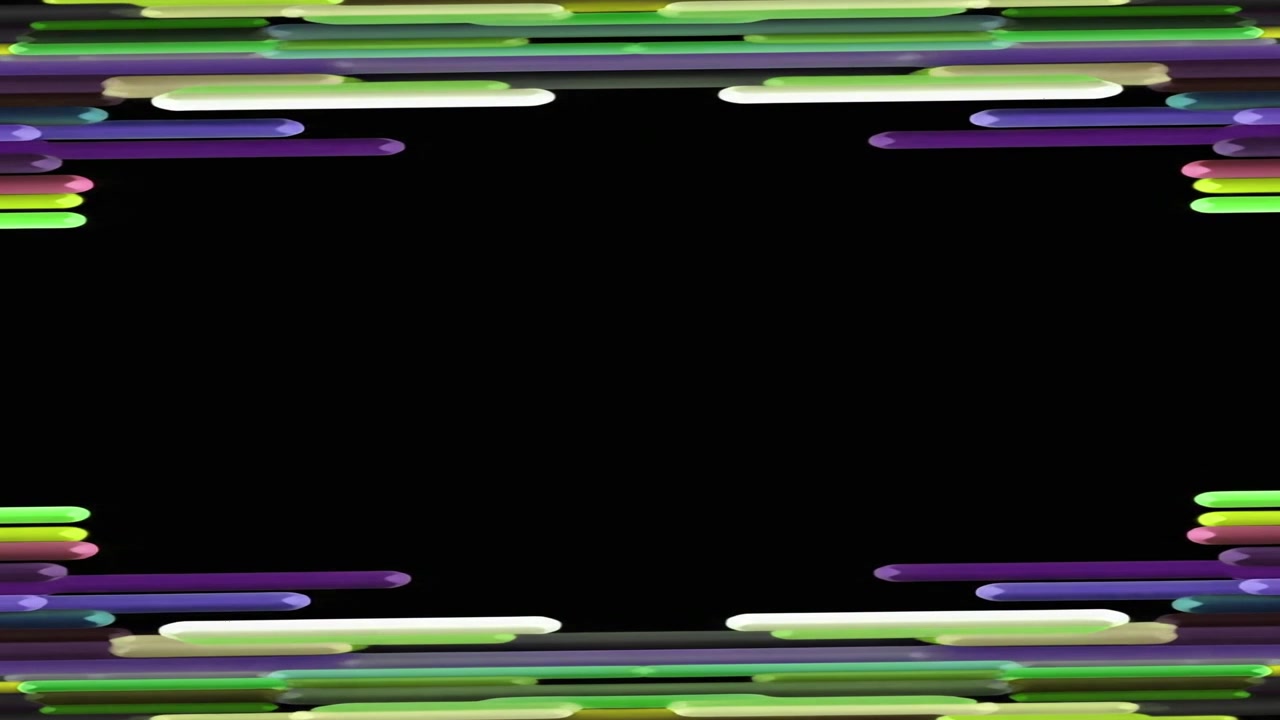 Abstract Animation of Colorful Horizontal Lines Moving Outward
