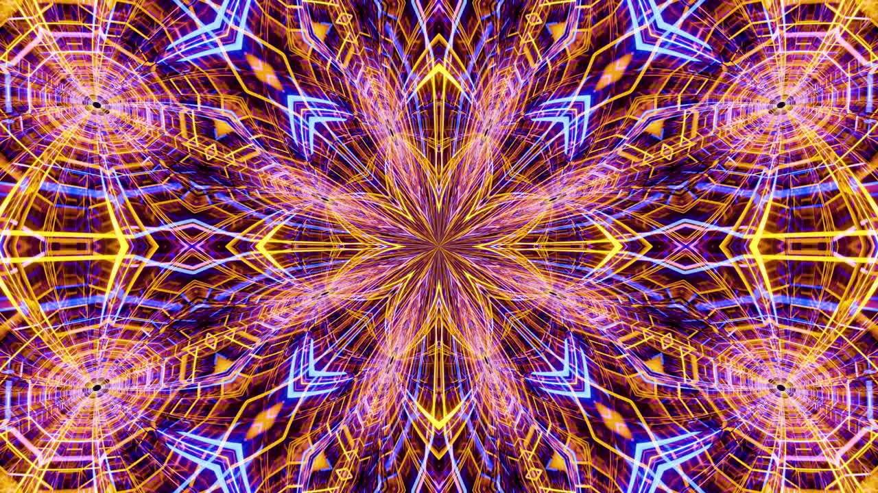 fondo de vídeo de caleidoscopio para vídeo en bucle vertical vj