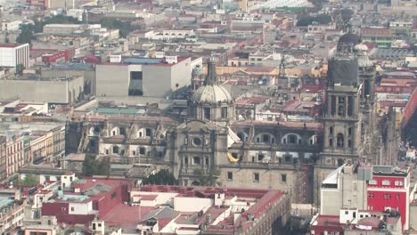 Catedral-Metropolitana-Da-La-Ciudad-De-Mexico-Shot-From-Tower-In-Ciudad-De-Mexico