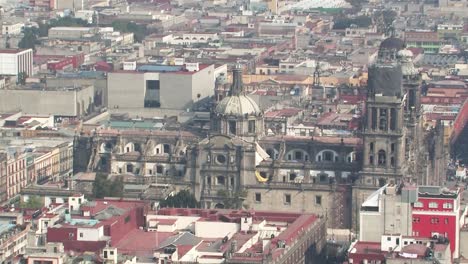catedral metropolitana da la ciudad de mexico shot from tower in ciudad de mexico
