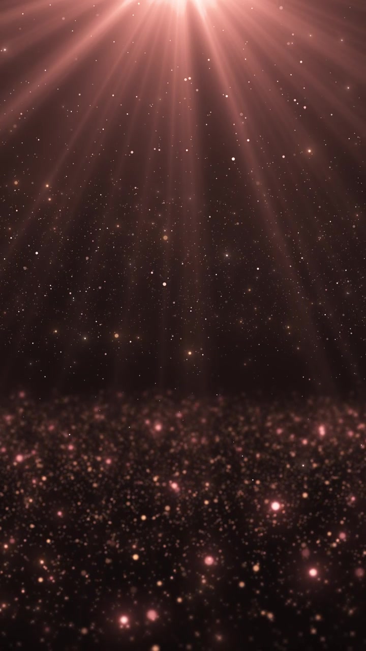 Soft pink stage light background glowing particles gentle top rays and elegant dark space romantic