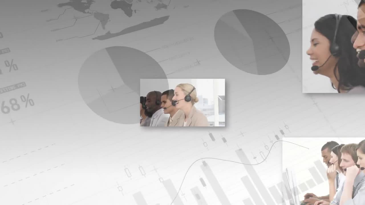 compuesto digital de agentes de centros de llamadas