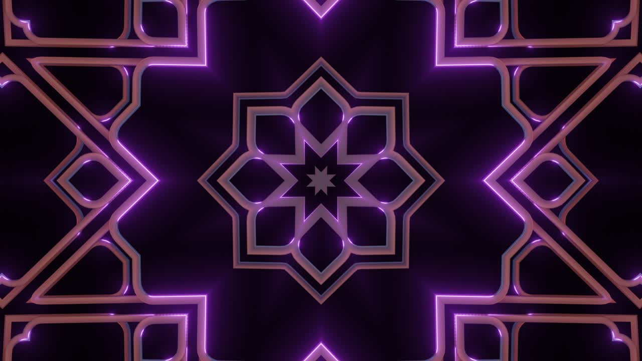 Leuchtendes geometrisches islamisches Design