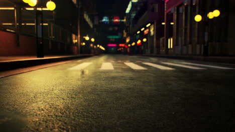 night scene of japan city with neon lights