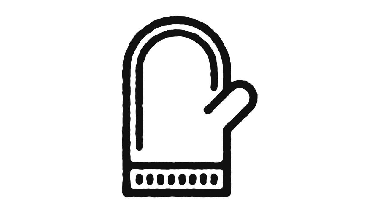 imágenes de animación de iconos de cocina y canal alfa