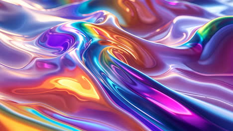 vibrant iridescent fluid abstract background