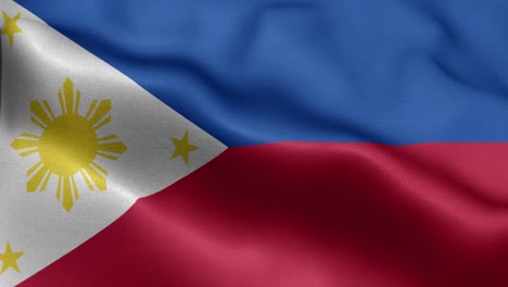 waving loop 4k national flag of philippines