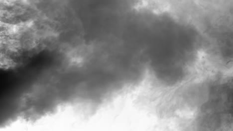 thick black smoke on white background