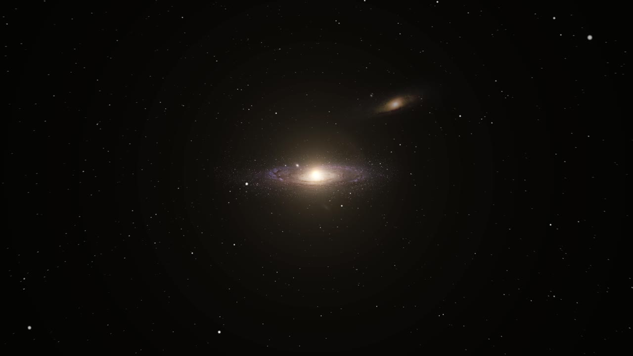 two nearby galaxies in the universe