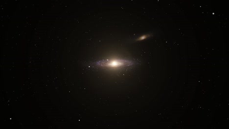 dos galaxias cercanas en el universo