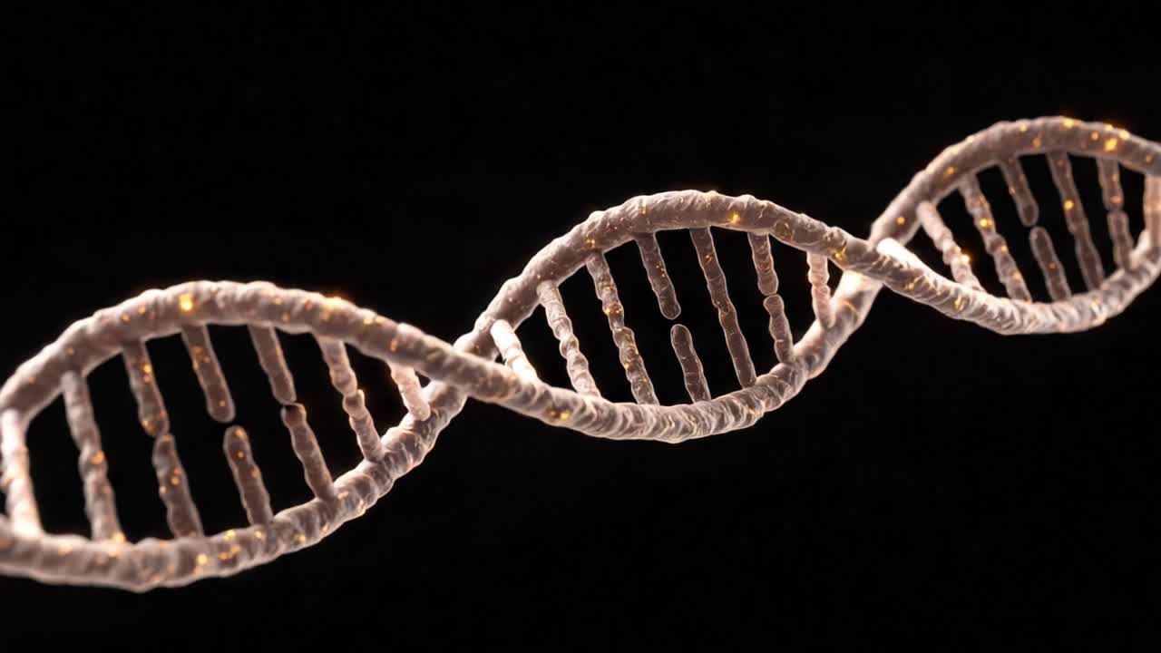 A Stunning Visualization of the DNA Double Helix Structure, Showcasing the Intricate Patterns of Nucleotides and Their Essential Role in Genetics and Life