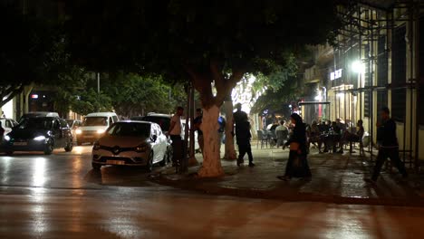 lively streets on a warm ramadan night