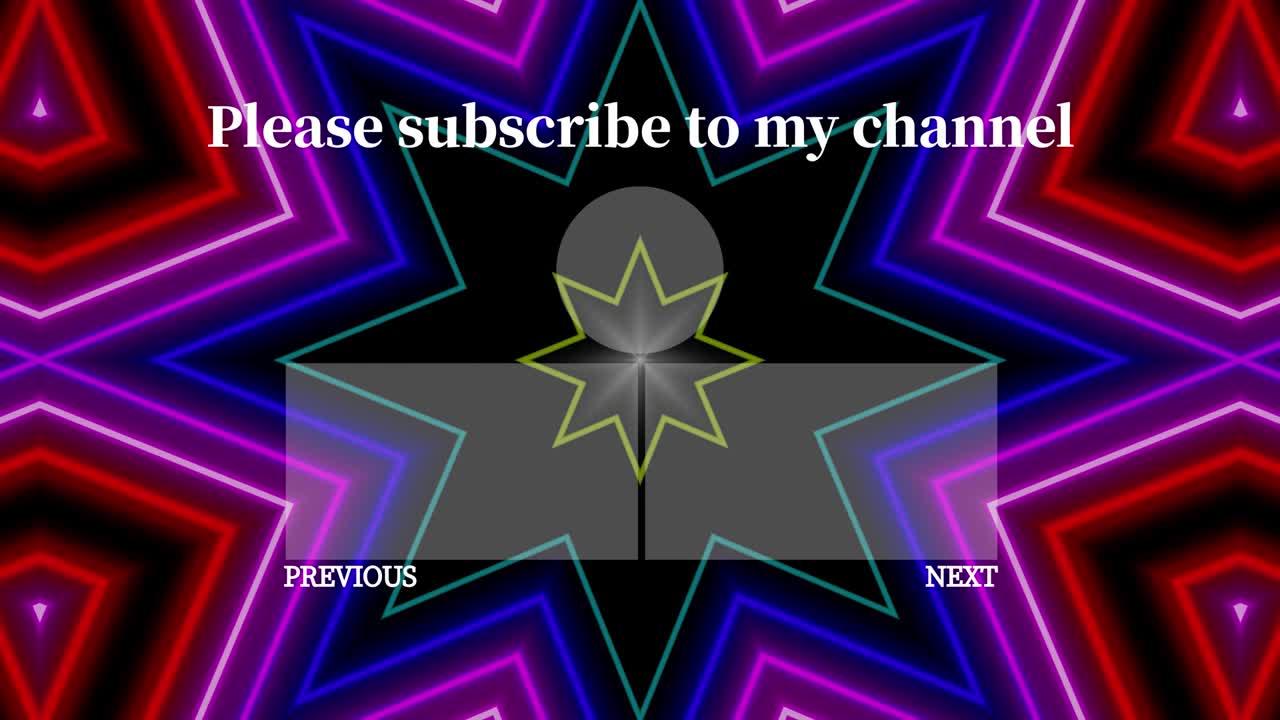 네온 표지판 패턴 엔드 카드 엔딩 스크린 모션 그래픽