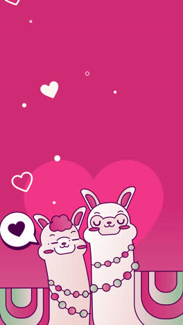 cute llama couple