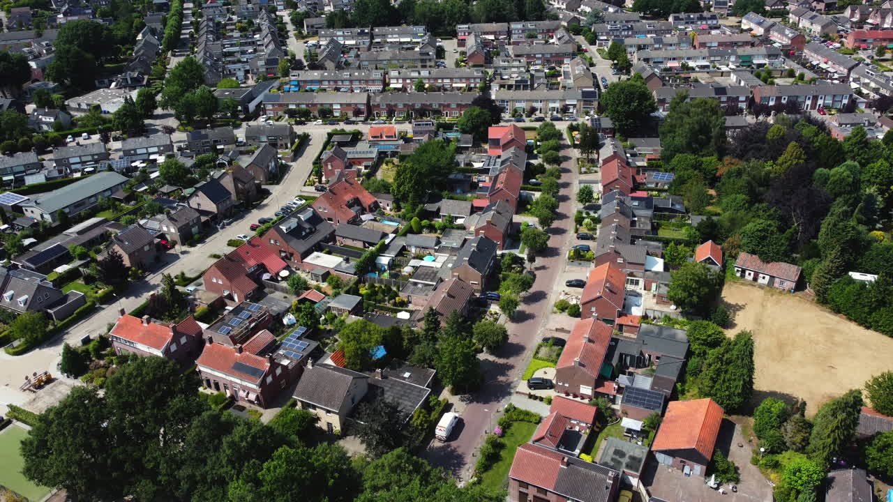 네덜란드 의 주거 지역 의 공중 사진