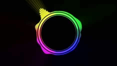 colorido brillante abstracto líneas del espectro de audio fondo multicolor