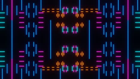 animación abstracta de los píxeles del bucle vj
