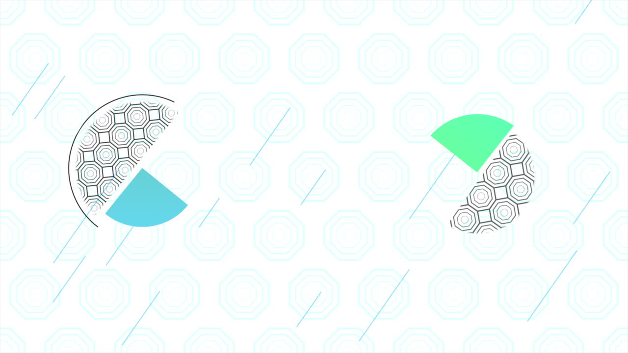 모션 추상적 인 기하학적 모양과 화려한 배경 3