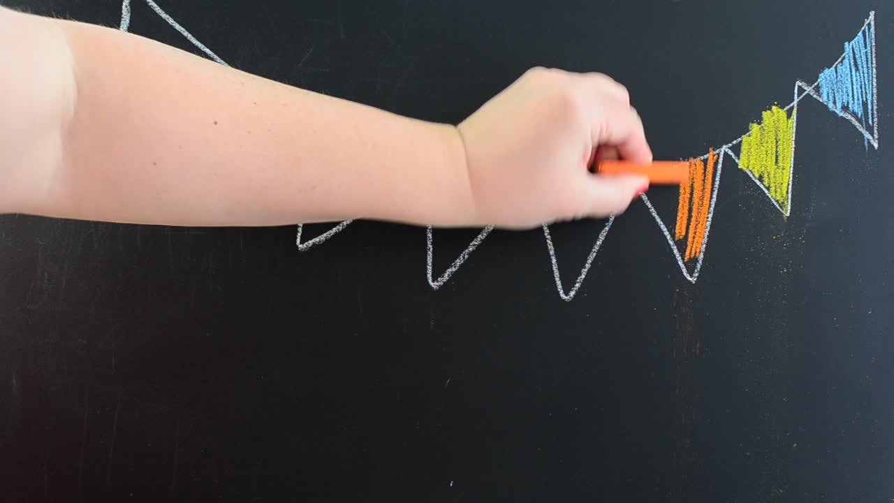 We draw flags. We draw chalk on a board