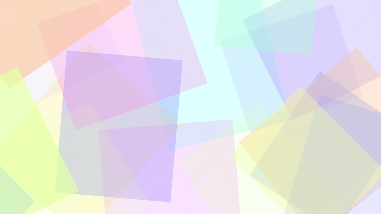 부드러운 파스텔 사각형 배경, 추상적인 부드러운 모션 애니메이션