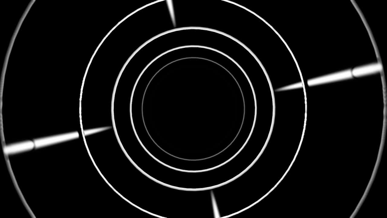 túnel abstracto en blanco y negro