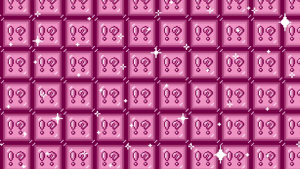 Pixel art tile interrobang mark Looping animated background. 1080p (1).mp4