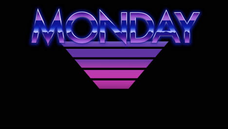Cyber-Monday-with-retro-triangle-in-dark-space
