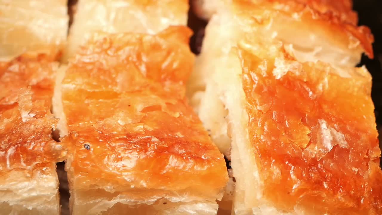 Gros plan de délicieux baklava