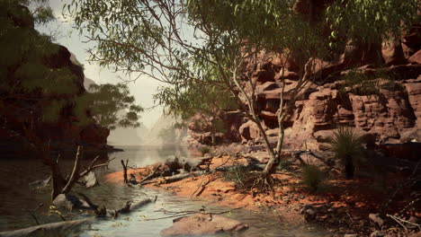 lago powell en un día soleado de verano