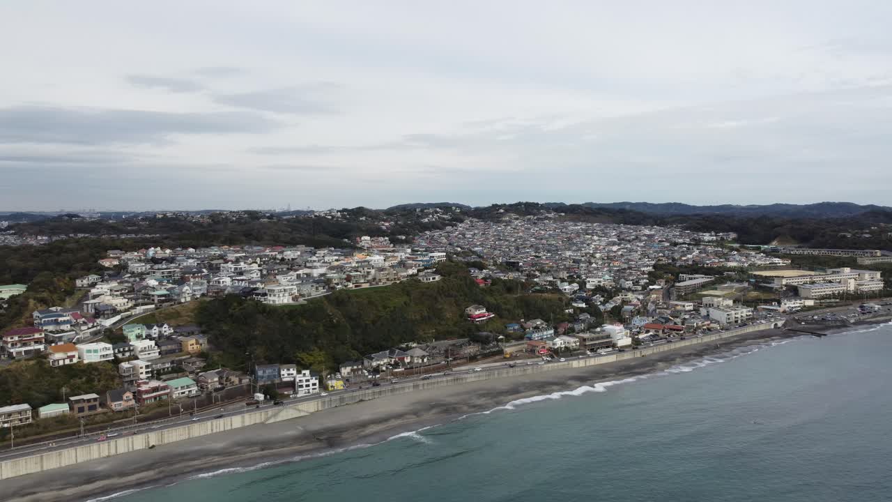 vista aérea del horizonte en kamakura