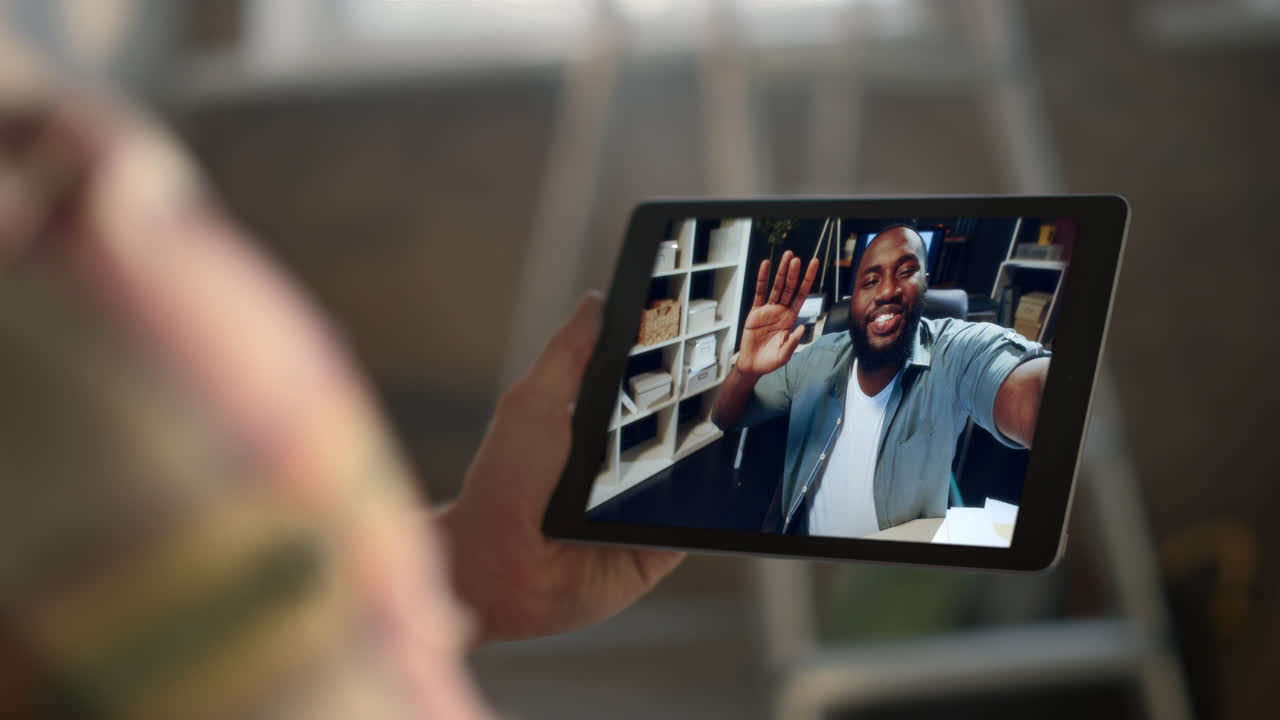 Video call on a tablet
